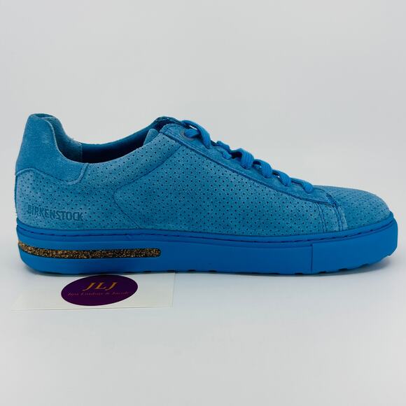 Birkenstock Women's Bend Low Sky Blue Embossed Suede Sneakers Size 37 EU / 6 US - Picture 7 of 12